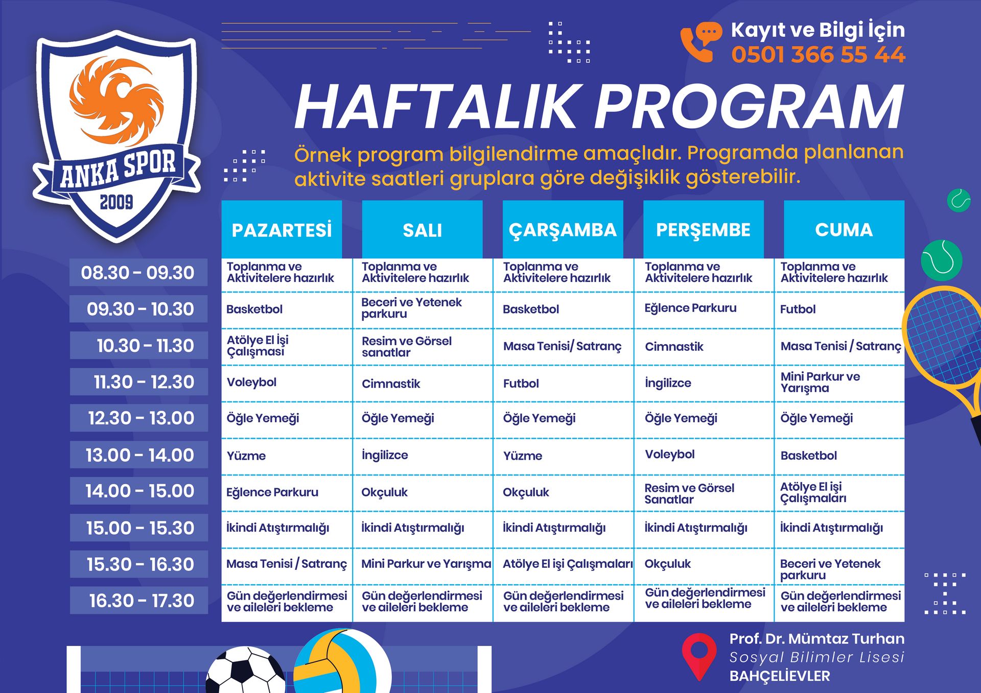 Haftalık Program